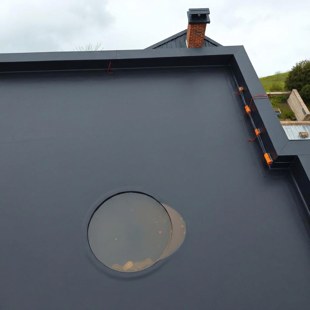 Toiture terrasse EPDM neuve — résultat après intervention Rénov'Toit
